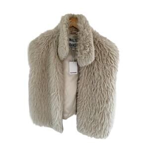 Walter Baker Faux Fur Vest Size MED NWT Retail $298